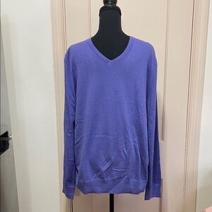 Banana Republic Men's Lavender V-Neck Sweater